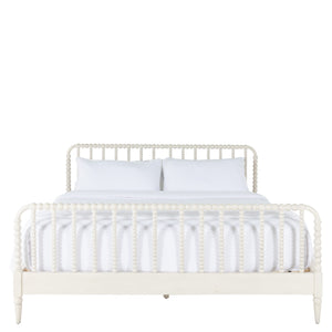 Jennifer Wood Distinct Spindle Bed - Queen, White | Gabriella White - SCH-175596