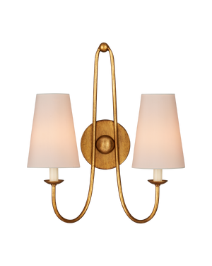 Brayden Double-Light Wall Sconce | Currey & Co - 5000-0318