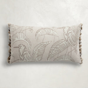 Egret Indoor Lumbar Pillow | Gabriella White - SCH-G105-202349