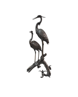 Herons on Branch Bronze | Currey & Co - 1200-0913