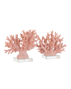 Fire Coral Set of 2 | Currey & Co - 1200-1082