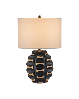 Betel Nut Black Table Lamp | Currey & Co - 6000-1092