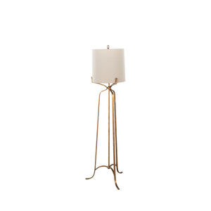 Evie Iron Ashwell Gold Tripod Base Floor Lamp | Gabriella White - SCH-175472