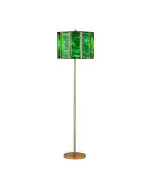 Daze Green Floor Lamp | Currey & Co - 8000-0190