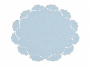 Ocean Beach Blue & White PLACEMAT & NAPKIN