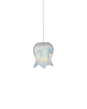 Polpo Blue 1-Light Round Multi-Drop Pendant | Currey & Co - 9000-1411