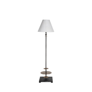 Vivek Iron Matte Antique Brass Console Table Lamp | Gabriella White - SCH-170035