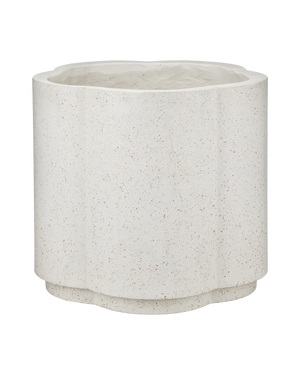 Smerlato Ivory Terrazzo Large Planter | Currey & Co - 2200-0070