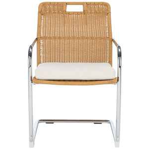 Safavieh Malou Rattan Dining Chair - Cream / Natural