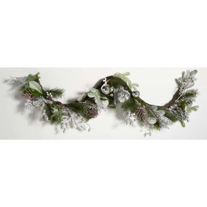 Safavieh Faux 28 Snowy Pine Garland , FXP1080