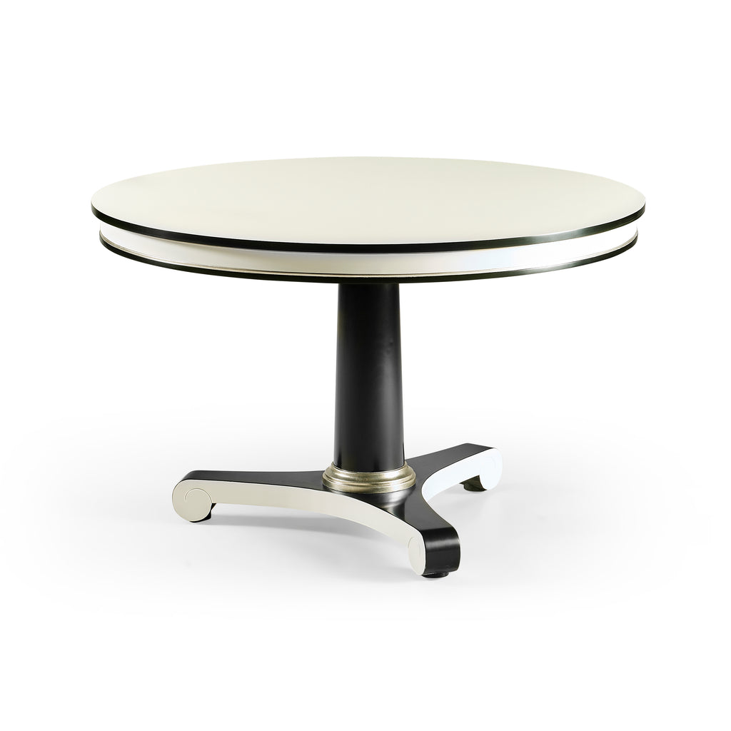 Reimagined Dipole 48" Biedermeier Breakfast Table | Jonathan Charles - 494776-48D-WDL