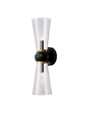 Byford Bronze Bath Wall Sconce | Currey & Co - 5800-0060