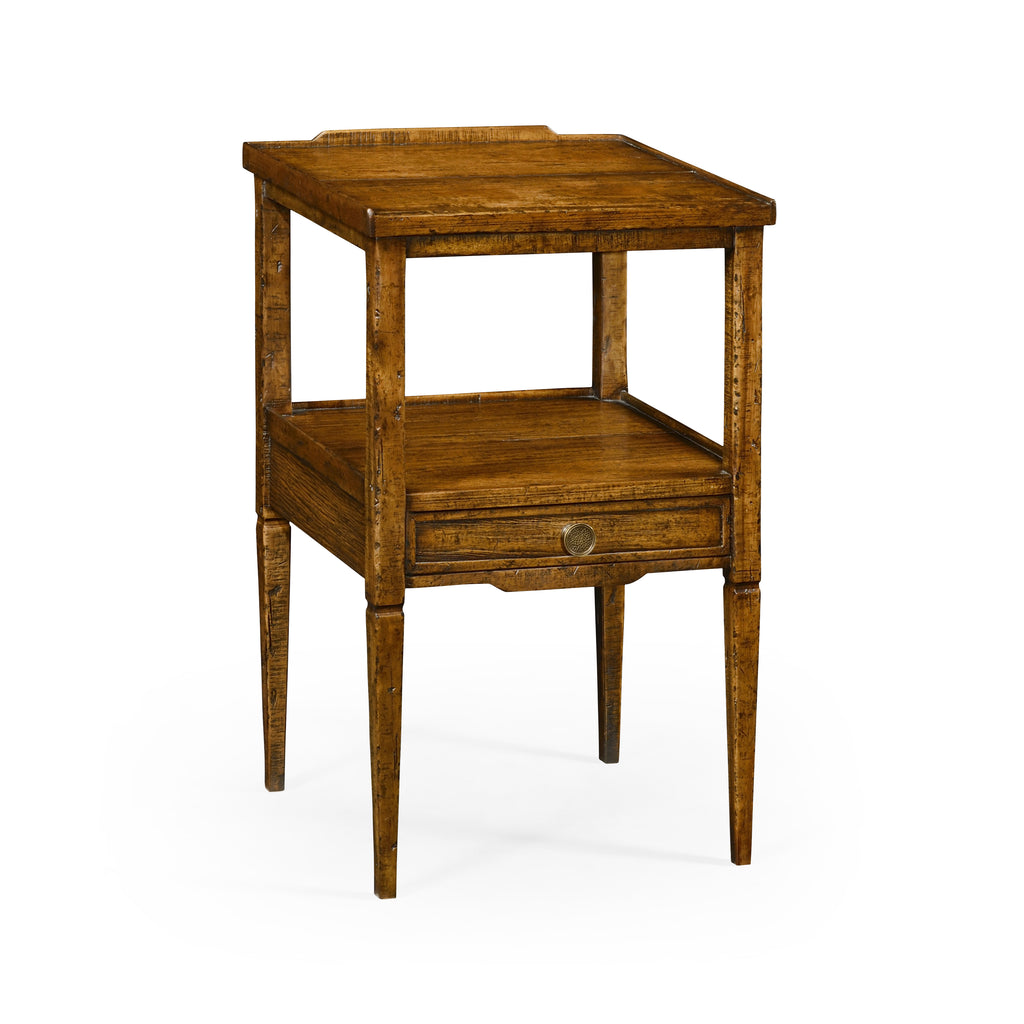Casual Accents Country Walnut Square End Table | Jonathan Charles - 491023-CFW