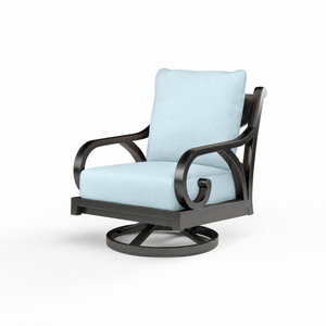 Monterey Swivel Rocker - Sunbrella Fabric w/ Welt - Copper Finish | Sunset West - SW3001-21SR