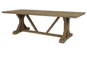 Coastal Teak 94" Trestle Dining Table | Sunset West - SW5501-TRD94