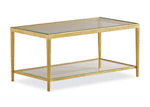 Jinx Brass Rectangle Cocktail Table | Maitland Smith - HM1015C-2