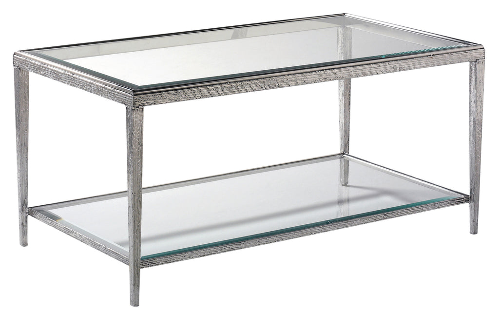 Jinx Nickel Rectangle Cocktail Table | Maitland Smith - HM1015C