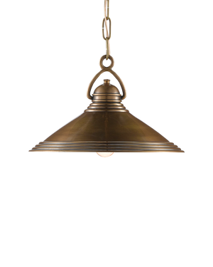 Currey & Co Weybright Brass Pendant | 9000-0407