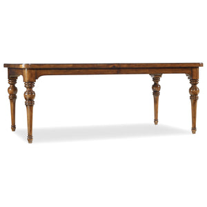 Tynecastle Rectangle Leg Dining Table with Two 18'' Leaves | Hooker Furniture - 5323-75200