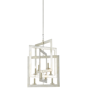 Currey & Co Middleton Small Silver Chandelier | 9000-0523