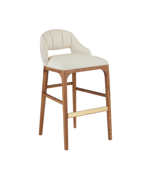Currey & Co Inga Bar Stool, Endurance Sand | 7000-0732