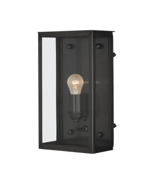 Royster Black Outdoor Wall Sconce | Currey & Co - 5500-0053
