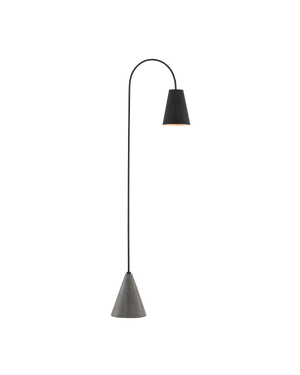 Currey & Co Lotz Black Floor Lamp | 8000-0070