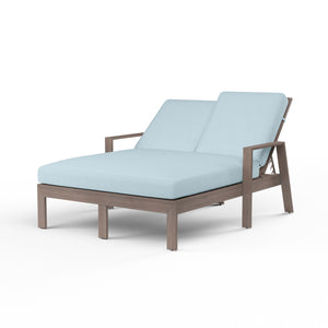 Laguna Double Chaise Lounge - Driftwood Finish | Sunset West - SW3501-99
