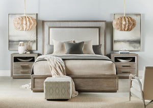 Serenity Rookery King Upholstered Panel Bed | Hooker Furniture - 6350-90266-95