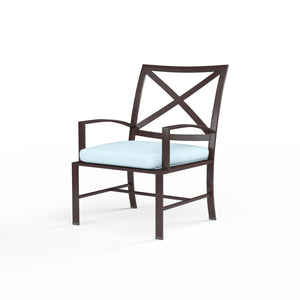 La Jolla Dining Chair w/ Sunbrella Fabric - Espresso Finish | Sunset West - SW401-1