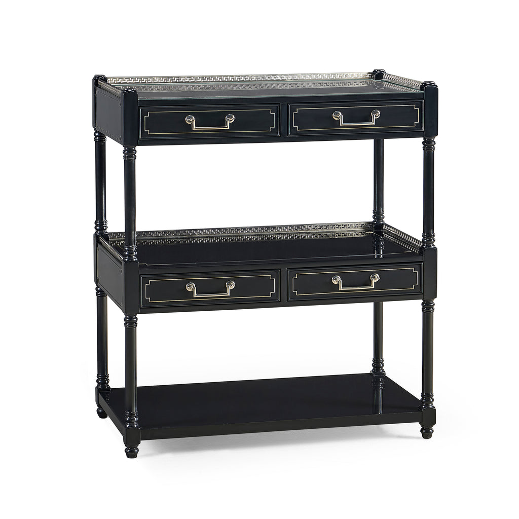 Reimagined Flux Lacquer Etagere | Jonathan Charles - 492442-BLA