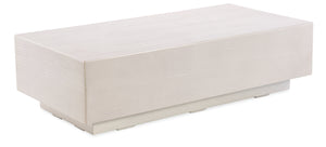 GRFC Faux Bois Coffee Table, Bone Finish | Sunset West - SW6203-FBCT
