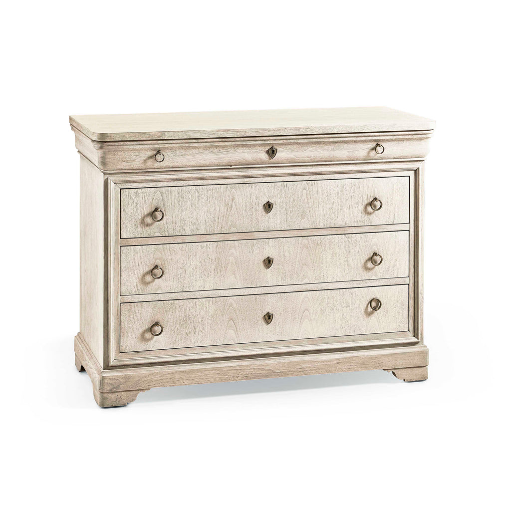 Timeless Entropy Louis Phillipe Drawer Chest In Bleached Walnut | Jonathan Charles - 003-3-266-BLW