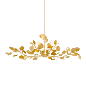Lunaria Gold Oval Chandelier | Currey & Co - 9000-1433