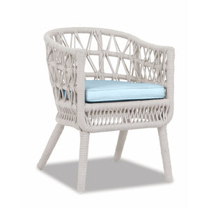 Dana Rope Dining Chair w/ Sunbrella Fabric - Natural Finish | Sunset West - SW4301-1