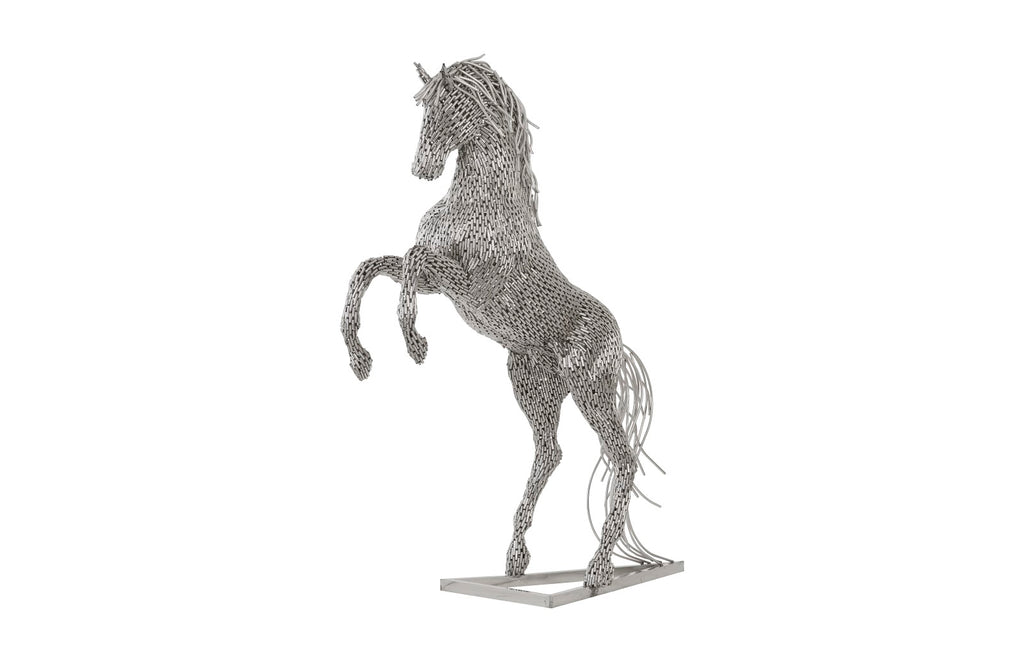Horse Pipe Sculpture, Rearing, Stainless Steel | Phillips Collection - ID96059