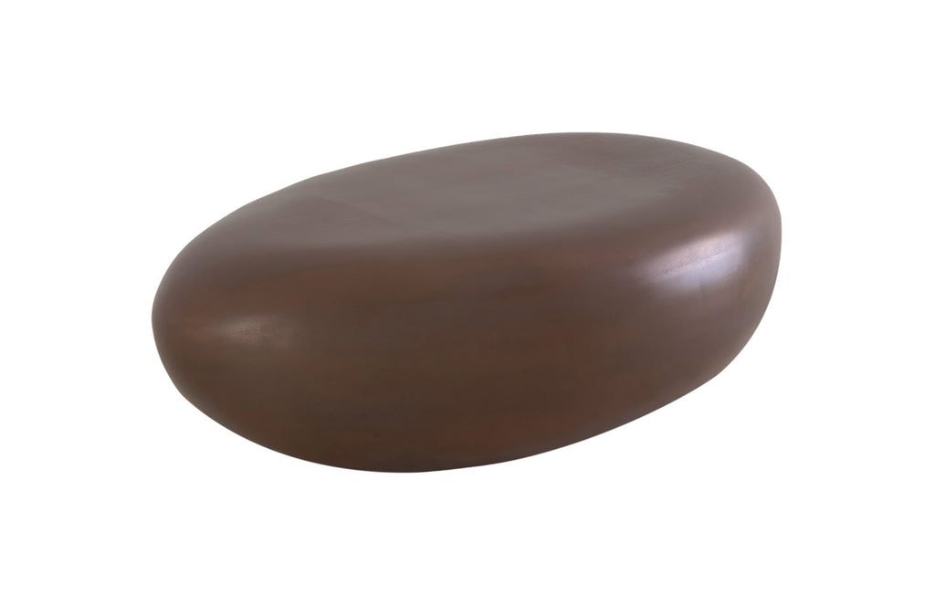 River Stone Coffee Table, Bronze, Small | Phillips Collection - PH57908