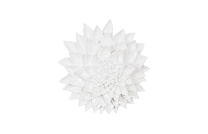 Dahlia Flower Wall Art, Gel Coat White | Phillips Collection - PH104158