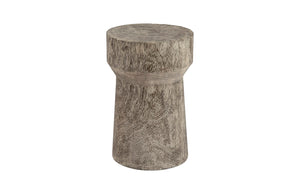 Curved Wood Stool, Thick , Gray Stone, Gray Stone | Phillips Collection - TH96667