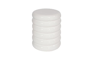 Ribbed Stool, Gel Coat White | Phillips Collection - PH67725