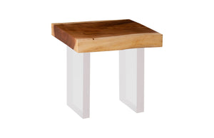 Floating Side Table, Natural, Acrylic Legs | Phillips Collection - TH100571