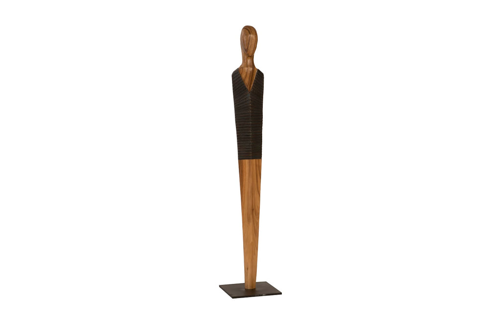 Vested Male Sculpture, Medium, Chamcha, Natural, Black, Copper | Phillips Collection - TH96241