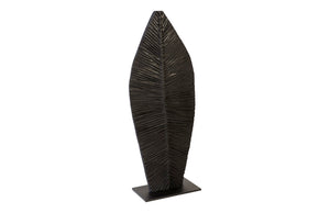Carved Leaf On Stand, Burnt, Sm | Phillips Collection - TH89173