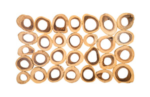 Chuleta Rings Wall Art, Chamcha Wood, Rectangular | Phillips Collection - TH72023