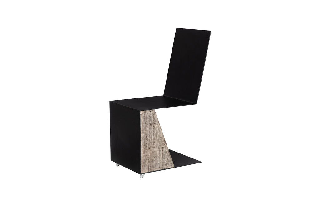 Block Chair With Casters, Gray Stone | Phillips Collection - TH115338