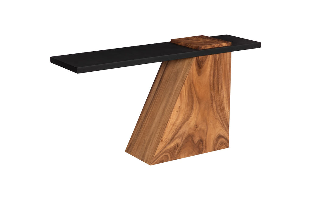 Slant Console, Natural/Black | Phillips Collection - TH113554