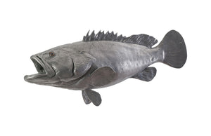 Estuary Cod Fish Wall Sculpture, Resin, Polished Aluminum Finish | Phillips Collection - PH64542