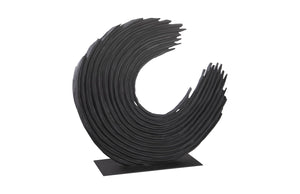 Swoop Tabletop Sculpture, Black Wood, Large | Phillips Collection - TH103476