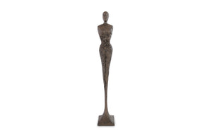 Tall Chiseled Female Sculpture, Resin, Bronze Finish | Phillips Collection - PH67650