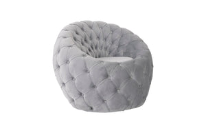 Egg Chair, Cool Gray Velvet Fabric | Phillips Collection - PH103580